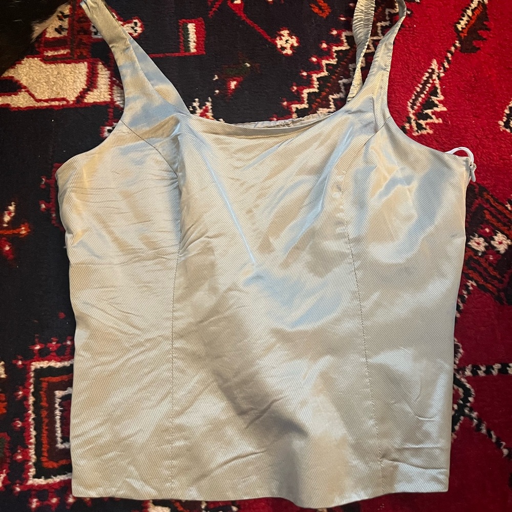 Vera Mont White Fitted Ruched Camisole